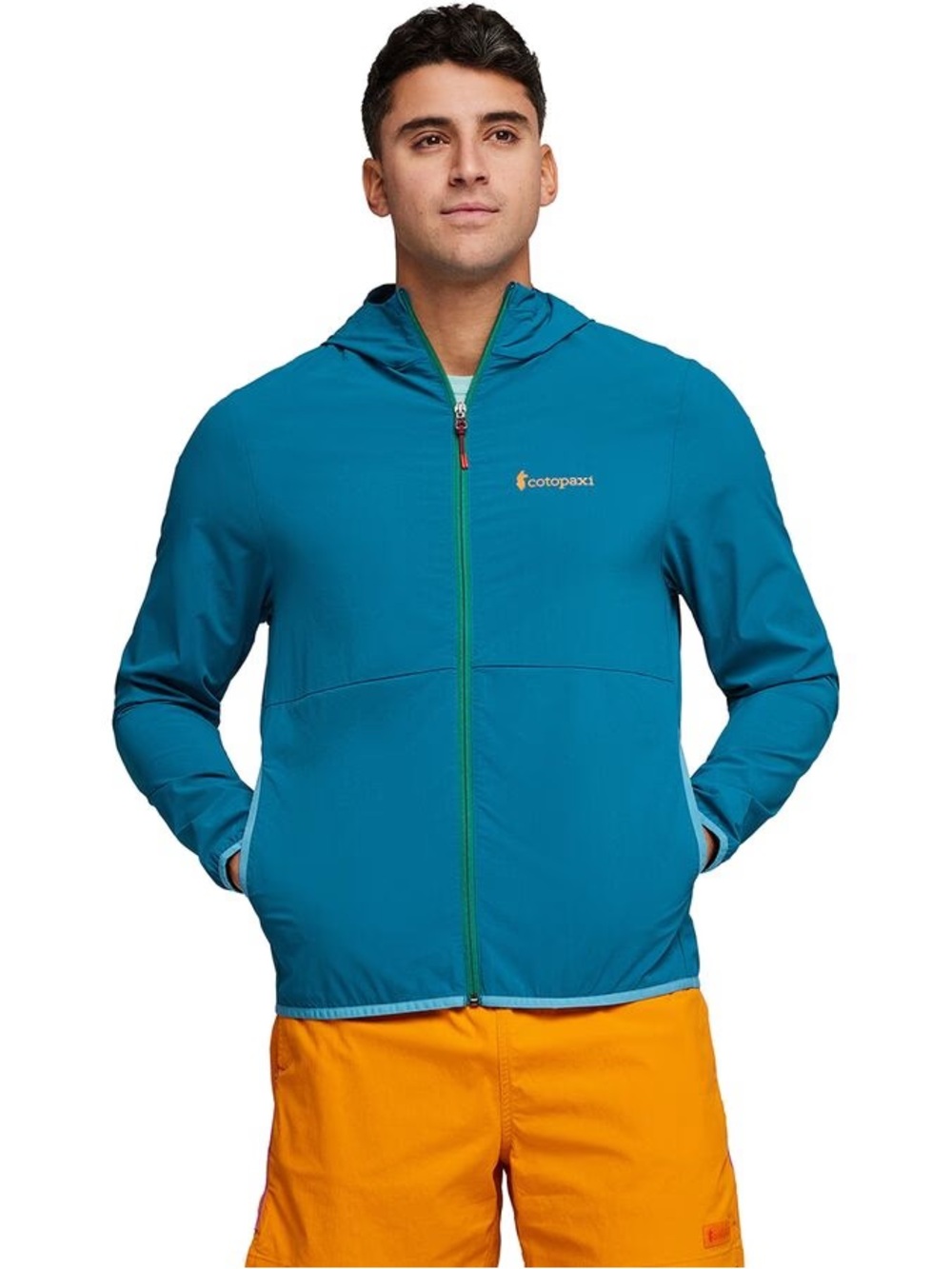 NWT Cotopaxi Men’s Teal Hooded Windbreaker Jacket Vuelta XL